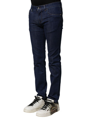 Dolce & Gabbana Stretch-Baumwoll-Jeans im Skinny-Fit für Herren in Blau
