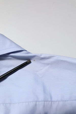 Dolce & Gabbana Hellblaues Baumwollhemd mit langen Ärmeln