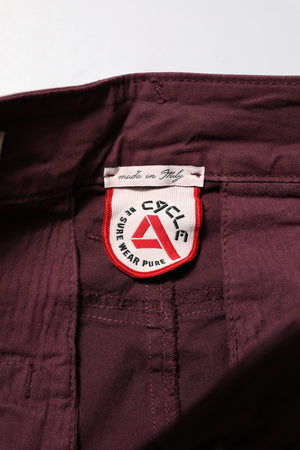 CYCLE Maroon Cotton Stretch Skinny Fit Herren Denim Jeans