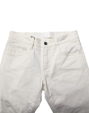Dolce & Gabbana Weiße Baumwolle Skinny Männer Denim Jeans