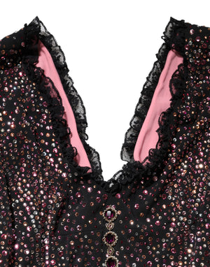 Dolce & Gabbana Multicolor Verziertes Meerjungfrauenkleid Kleid