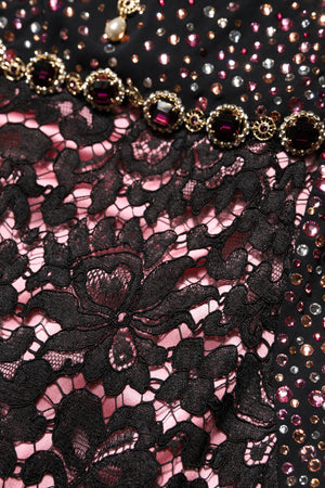Dolce & Gabbana Multicolor Verziertes Meerjungfrauenkleid Kleid