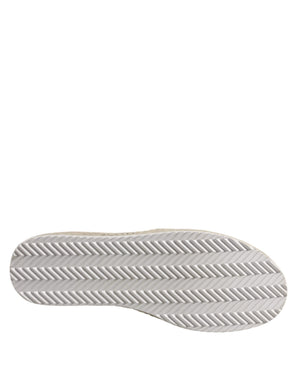 Twinset Rosa Canvas Kristall verschönert Slip On Schuhe