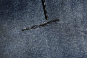 Dolce & Gabbana Blau gewaschene Skinny Logo Plaque Herren Denim Jeans