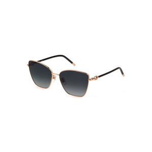 Furla Sonnenbrille mit goldenem Metallrahmen