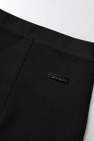 GF Ferre Schwarzer knielanger Bleistiftrock aus Polyester