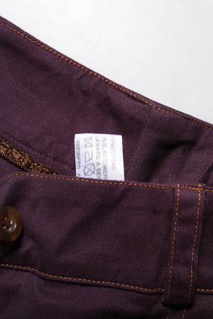 Purple High Waisted Tapered Pants