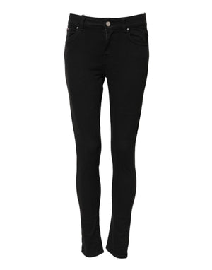 Dolce & Gabbana Schwarze Cotton Stretch Slim Fit Denim Jeans