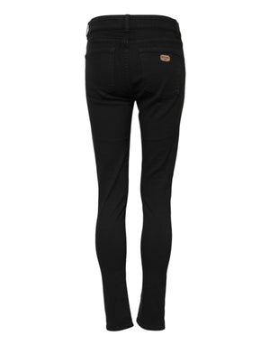 Dolce & Gabbana Schwarze Cotton Stretch Slim Fit Denim Jeans