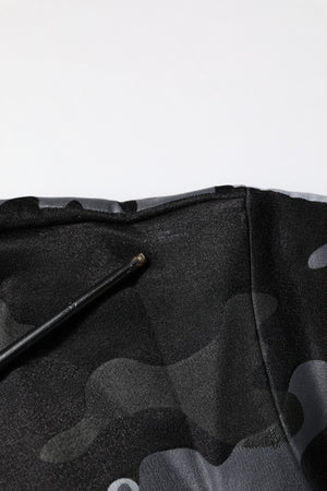 Dolce & Gabbana Schwarzer Camouflage-Pullover Sweatshirt Pullover
