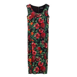 Dolce & Gabbana Zweifarbige Viskose-Maxikleid