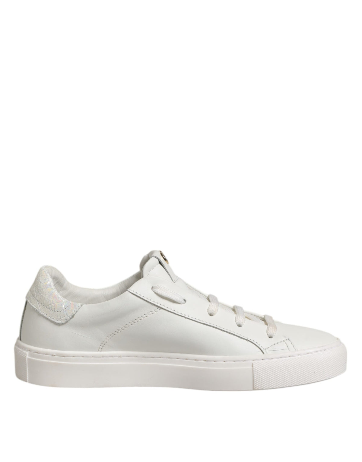 HIDE & JACK Weiße Leder Low Top Lace Up Sneakers Schuhe