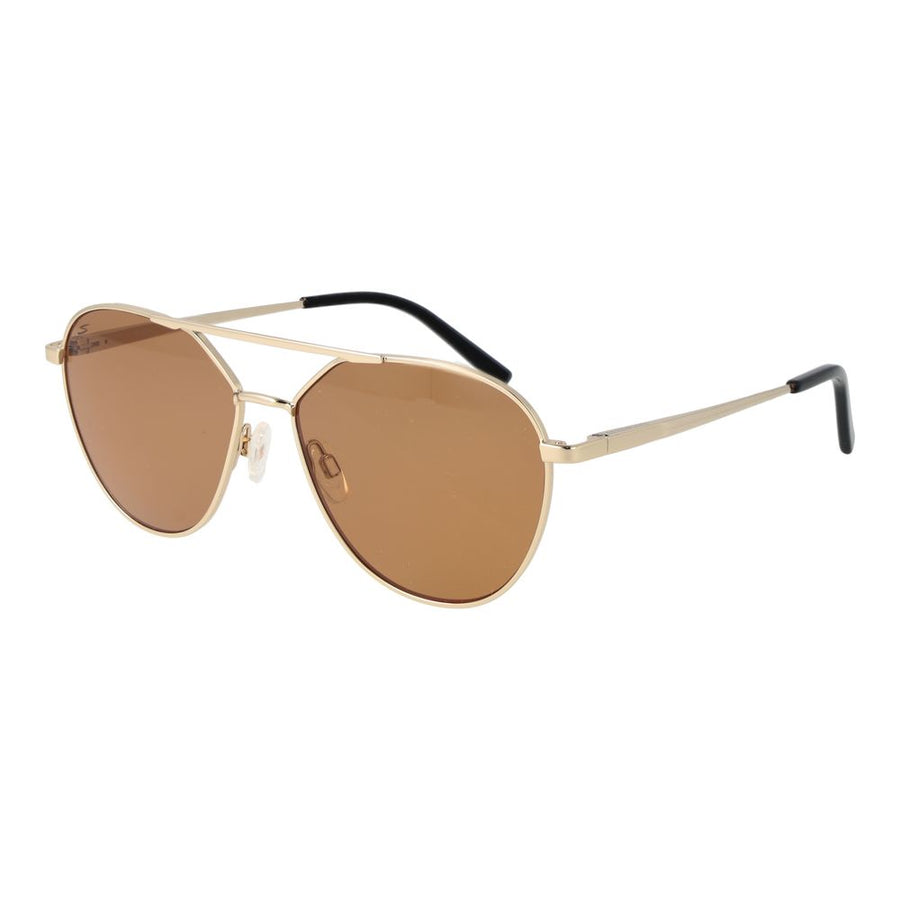 Serengeti Sonnenbrille aus goldfarbenem Kunststoff
