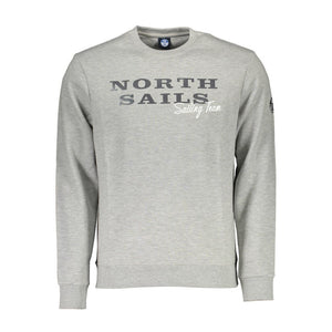 North Sails Grigio Baumwoll-Sweatshirt für Herren