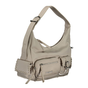 Desigual Weiße Damen-Handtasche aus Polyurethan