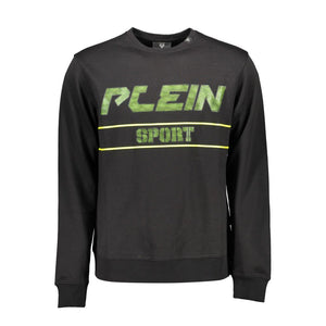 Plein Sport Schwarzer Herrenpullover aus Baumwolle