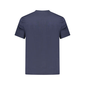 Blue Cotton Men's T-Shirt