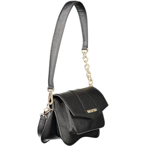 Mario Valentino Schwarze Damen-Handtasche aus Polyurethan