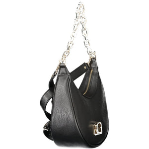 Guess Jeans Schwarze Damen-Handtasche aus Polyurethan