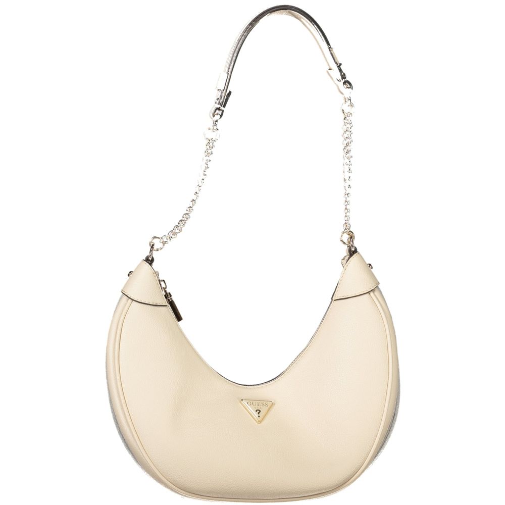 Guess Jeans Damen-Handtasche aus beigem Polyurethan