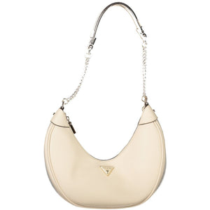 Guess Jeans Damen-Handtasche aus beigem Polyurethan