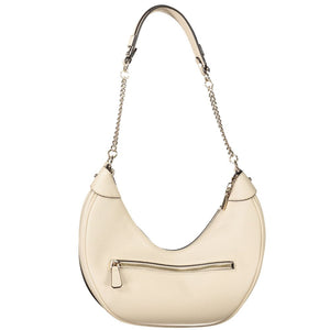 Guess Jeans Damen-Handtasche aus beigem Polyurethan