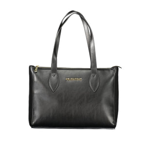 Mario Valentino Schwarze Damen-Handtasche aus Polyurethan