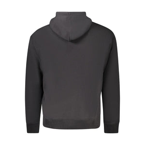 Black Cotton Men's Sweatshirt