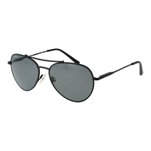 Serengeti Schwarze Sonnenbrille aus Metall