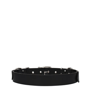 Moschino Schwarzer Ledergürtel