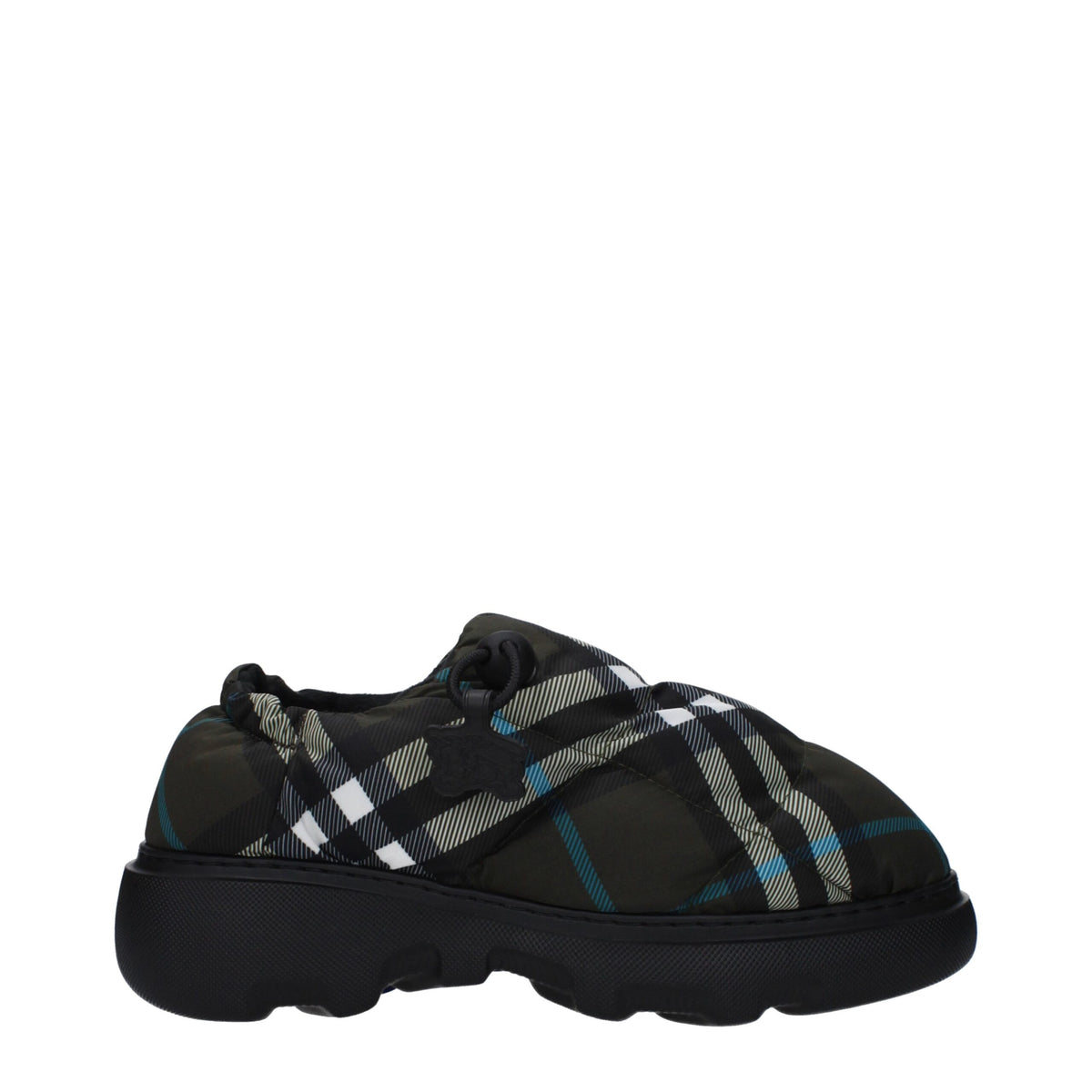 Burberry Grüne Stoff-Slipper