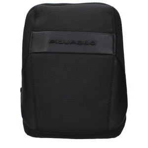 Piquadro Schwarze Umhängetasche aus Stoff