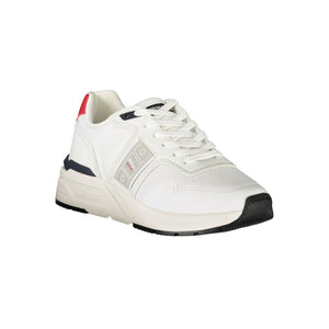 Blauer Weiße Herren-Sneaker aus Polyester