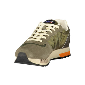 Blauer Grüner Sneaker aus Polyester