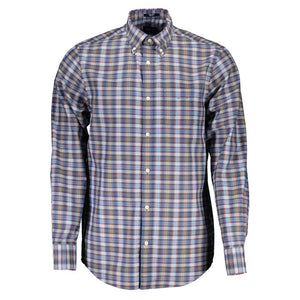 Gant Herrenhemd aus blauer Baumwolle