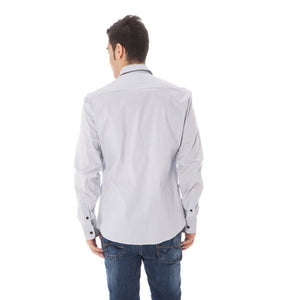 Costume National Azzurro Baumwollhemd für Herren