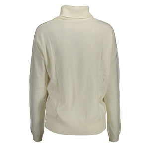 U.S. POLO ASSN. Weißer Wollpullover