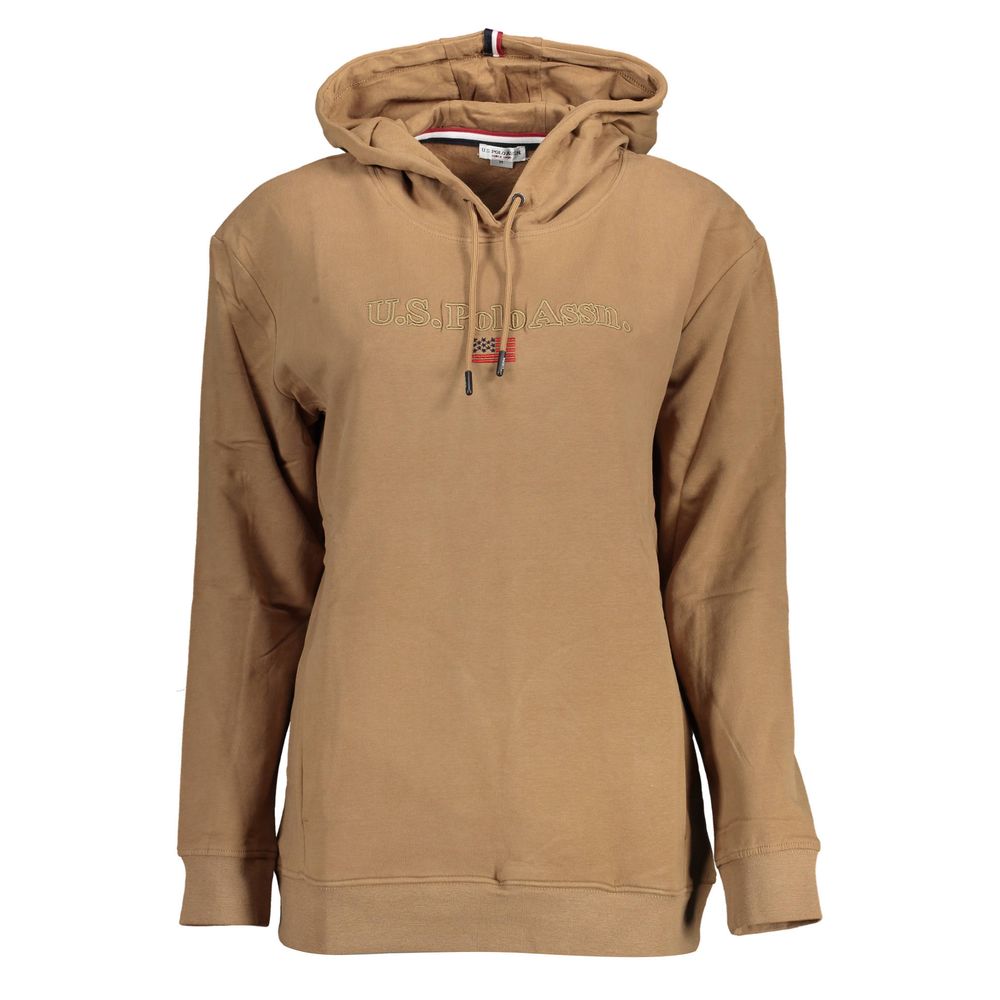 U.S. POLO ASSN. Brauner Baumwollpullover für Frauen