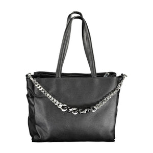 BYBLOS Schwarze Damen-Handtasche aus Polyurethan