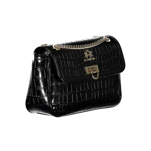 La Martina Schwarze Handtasche aus Polyethylen