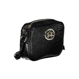 La Martina Schwarze Damen-Handtasche aus Polyurethan