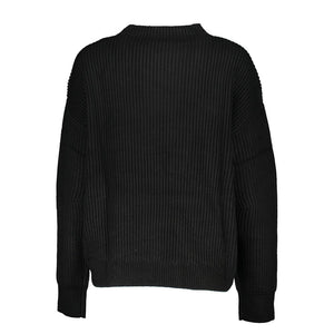 Patrizia Pepe Schwarzer Stoffpullover