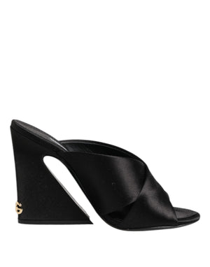 Dolce & Gabbana Schwarz Keira Barock Hochhackige Sandalen Schuhe