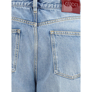 Gucci Blaue Baumwolljeans Denim