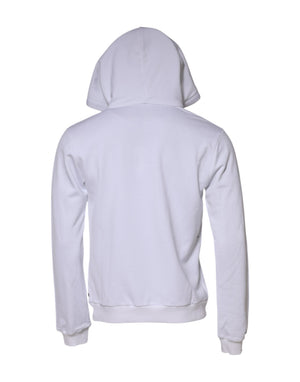 Dolce & Gabbana Weißes Sacred Heart Sweatshirt mit Kapuze Pullover