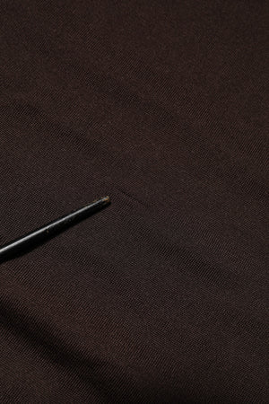 Dolce & Gabbana Braunes Seiden-T-Shirt mit Rundhalsausschnitt und kurzen Ärmeln