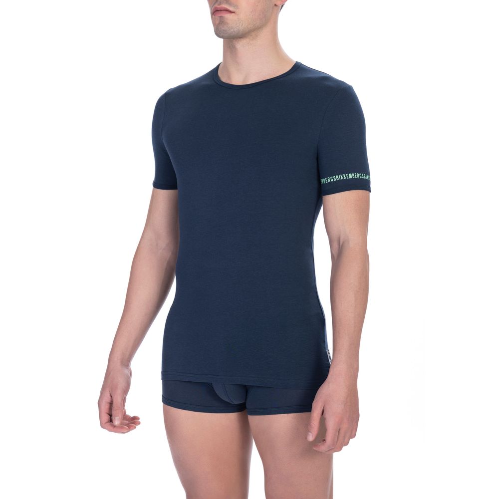 Bikkembergs Schwarzes Baumwoll-T-Shirt im Doppelpack für Herren