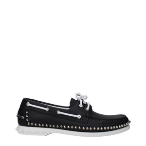 Christian Louboutin Schwarze Leder Loafer zum Hineinschlüpfen