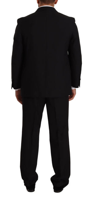 Domenico Tagliente Blauer Polyester Einreihiger Formaler 2 Stück Anzug