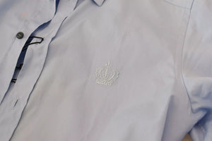 Dolce & Gabbana Hellblaues Slim Fit Hemd aus Baumwolle